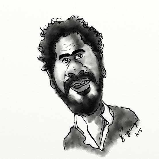 Caricature:Jamel Debbouze by Caricaturist Sugumarje